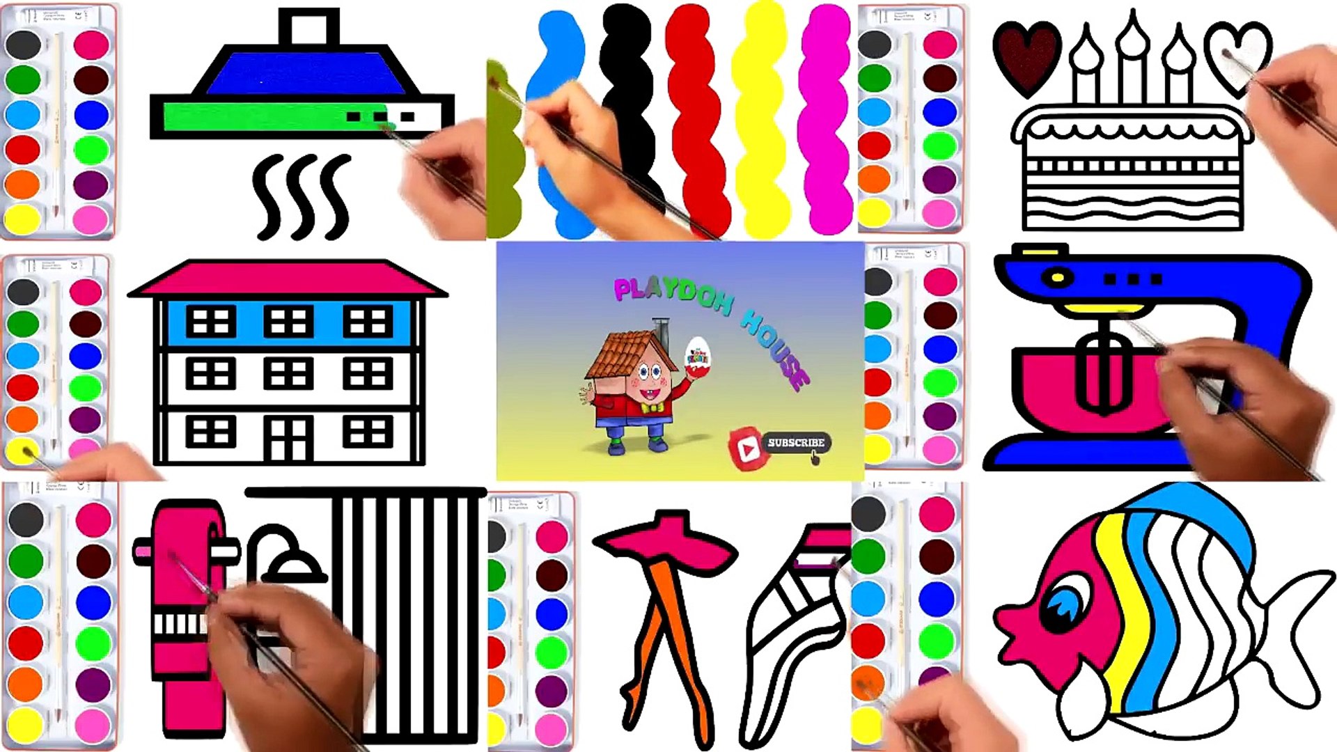 Coloring Pages | Animation Painting | Education Painting Videos for Kids