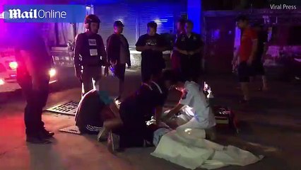 Australian man holds girlfriend’s hand after she fell from apartment - Daily Mai