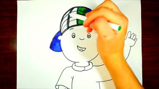 How To Draw Caillou | Kids Coloring Video