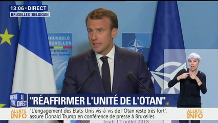 Passer de 2 à 4% du PIB pour financer l'Otan ? "Je ne sais pas si c'est une bonne mesure", affirme Emmanuel Macron