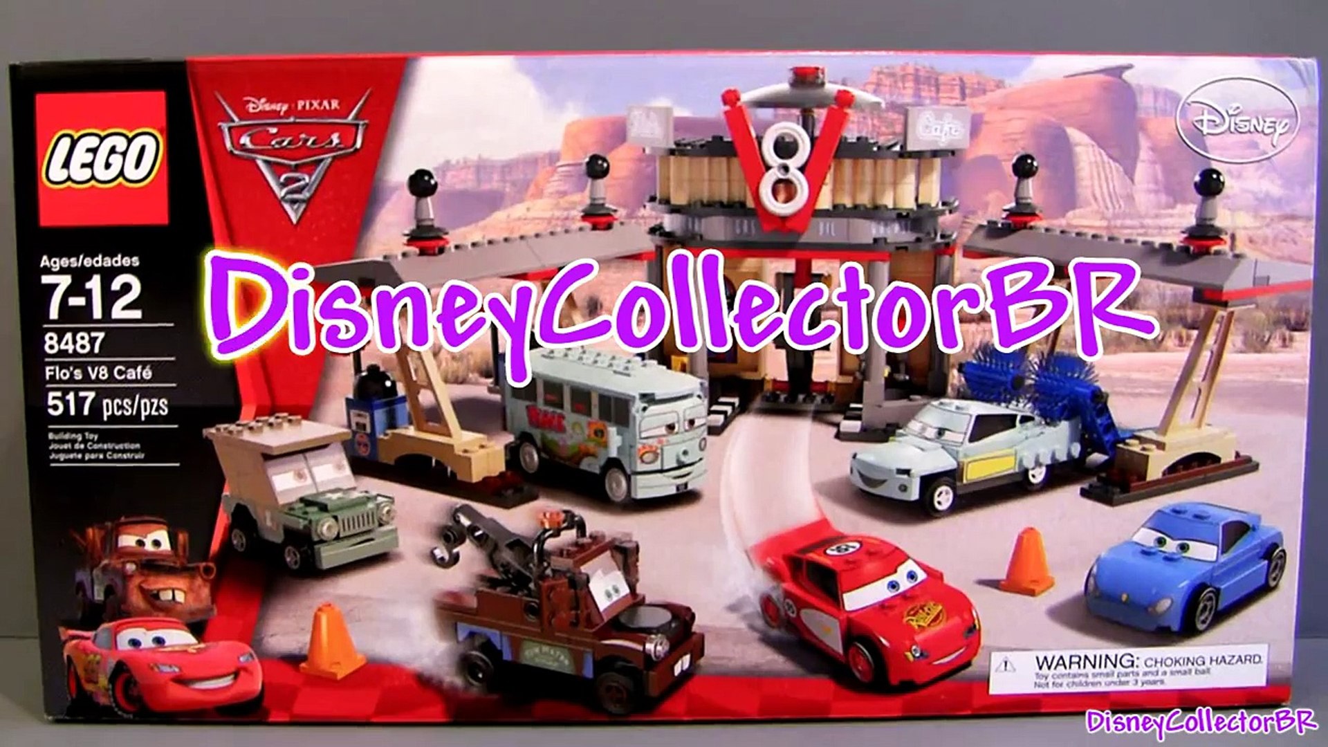 LEGO Cars Flos V8 Cafe Buildable Toys 8487 Cars 2 Disney Pixar Flo Sally  Mater Fillmore Mcqueen - video Dailymotion