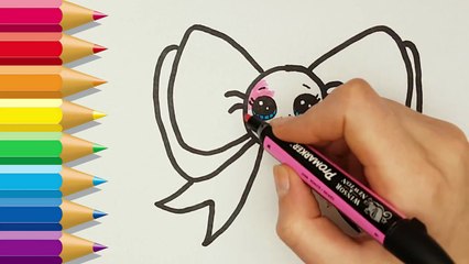 How to Draw Bow Easy | Bow Coloring Pages | Learn Drawing for Kids