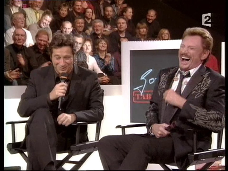 Johnny Hallyday et Laurent Gerra - énorme fou-rire - 2007