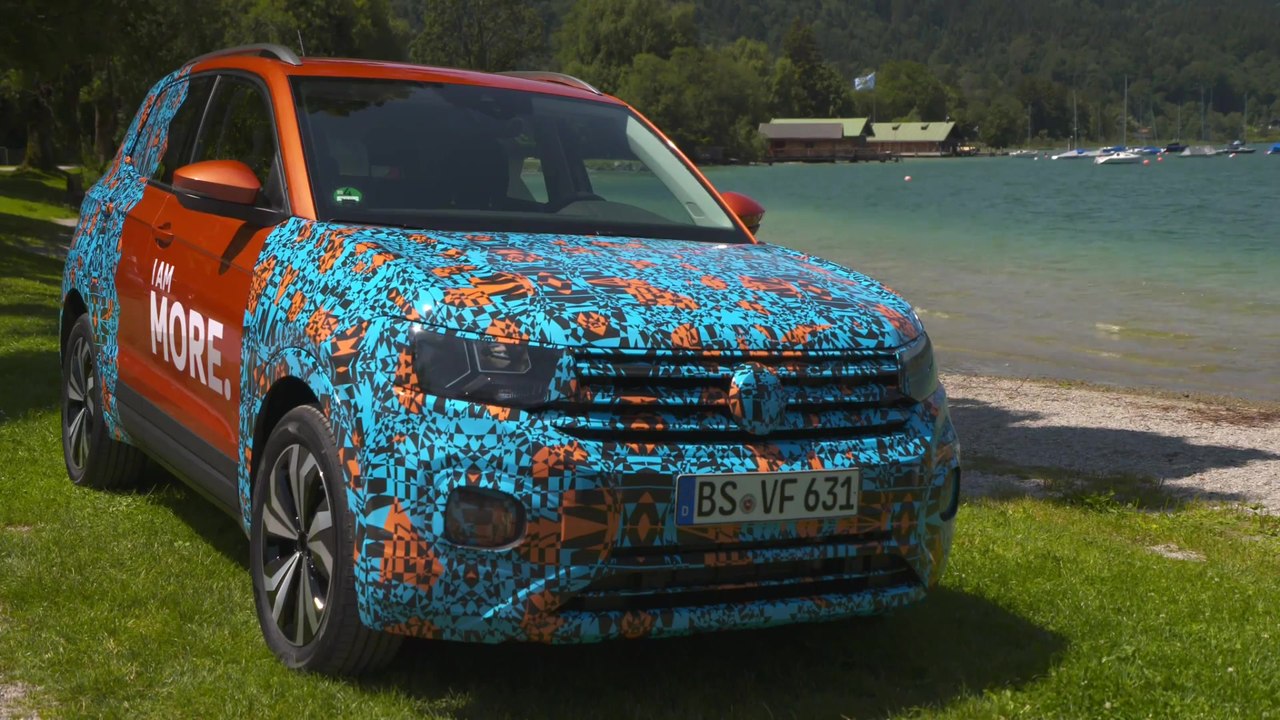 The all new Volkswagen T-Cross - Covered Drive Exterior Design in Energetic orange