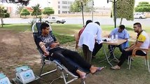 #ليبيا_الآن| #فيديو| أقيمت حملة تبرع بالدم، يوم الأحد، ببلدية #صبراتة، بعنوان إبتسم، نظمتها وحدة التبرع الخارجي بمصرف الدم المركزي بصبراتة، حيث ستستمر  الحملة ف