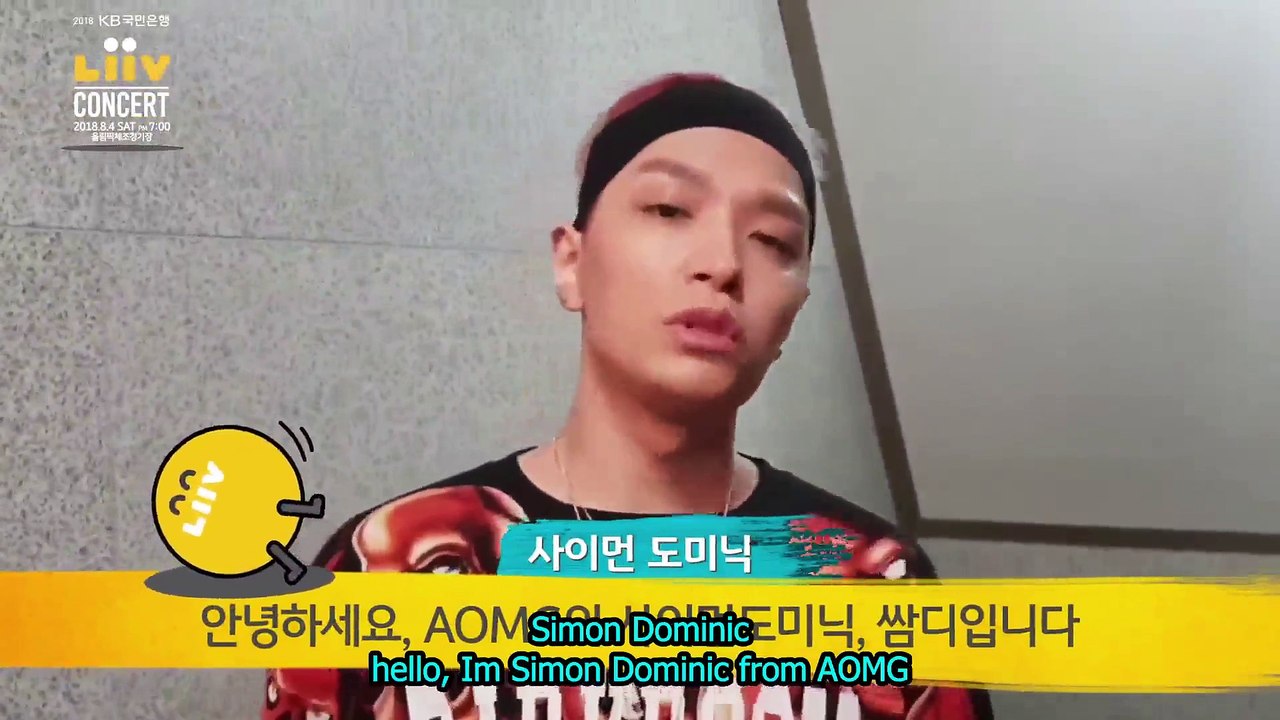 [ENGSUB] AOMG Members Greeting (Park Jaebum,Gray,Simon D,Loco,Woo Wonjae) for LIIV Concert