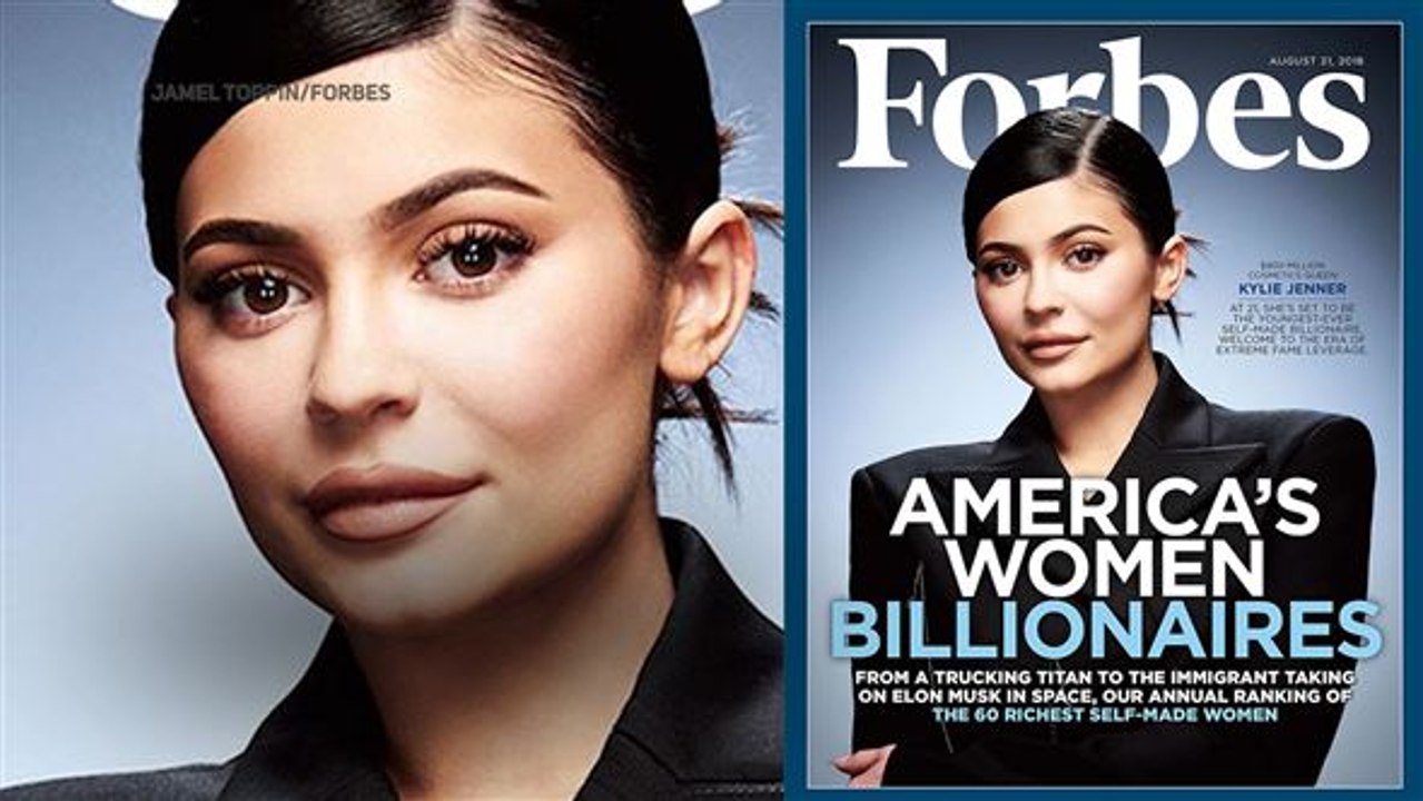 Self-made-millionärin?: kylie jenner auf dem forbes-cover