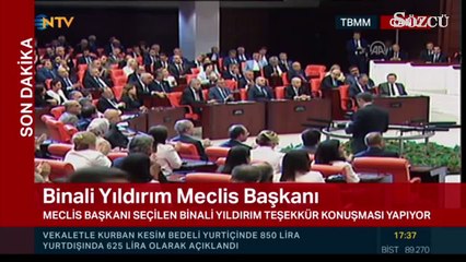 Meclis’in yeni başkanı Binali Yıldırım oldu