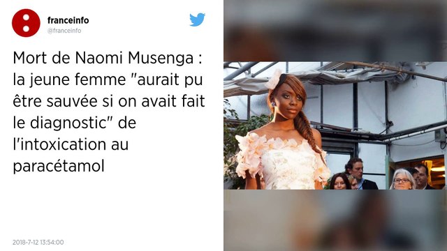 Mort de Naomi Musenga d'une intoxication au paracétamol.