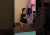 One-Year-Old Demonstrates Impressive Boxing Skills