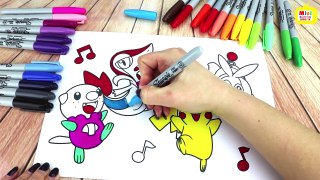 Pokemon! Fun Way To Learn Colors! Coloring Video For Children