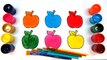 Coloring for Children to Learn Colors and Paint this Apples - Coloring Pages Videos For Kids