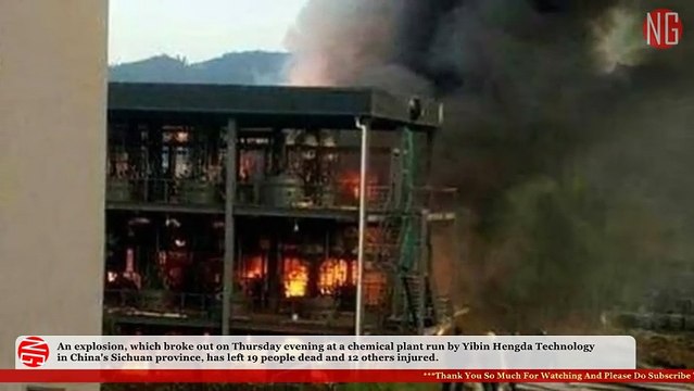 Huge Fire Engulfs Chinese Chemical Plant After Explosion