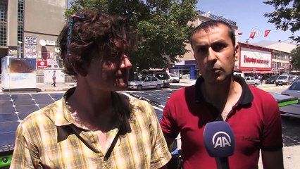 Güneş enerjili bisikletle Fransa'dan Erzincan'a geldiler - ERZİNCAN