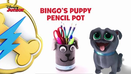 Puppy Dog Pals | Craft Tutorial: Bingo Puppy Pencil Pot | Disney Junior UK