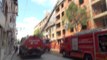 Konya’da inşaat halindeki 4 katlı bina alev alev yandı