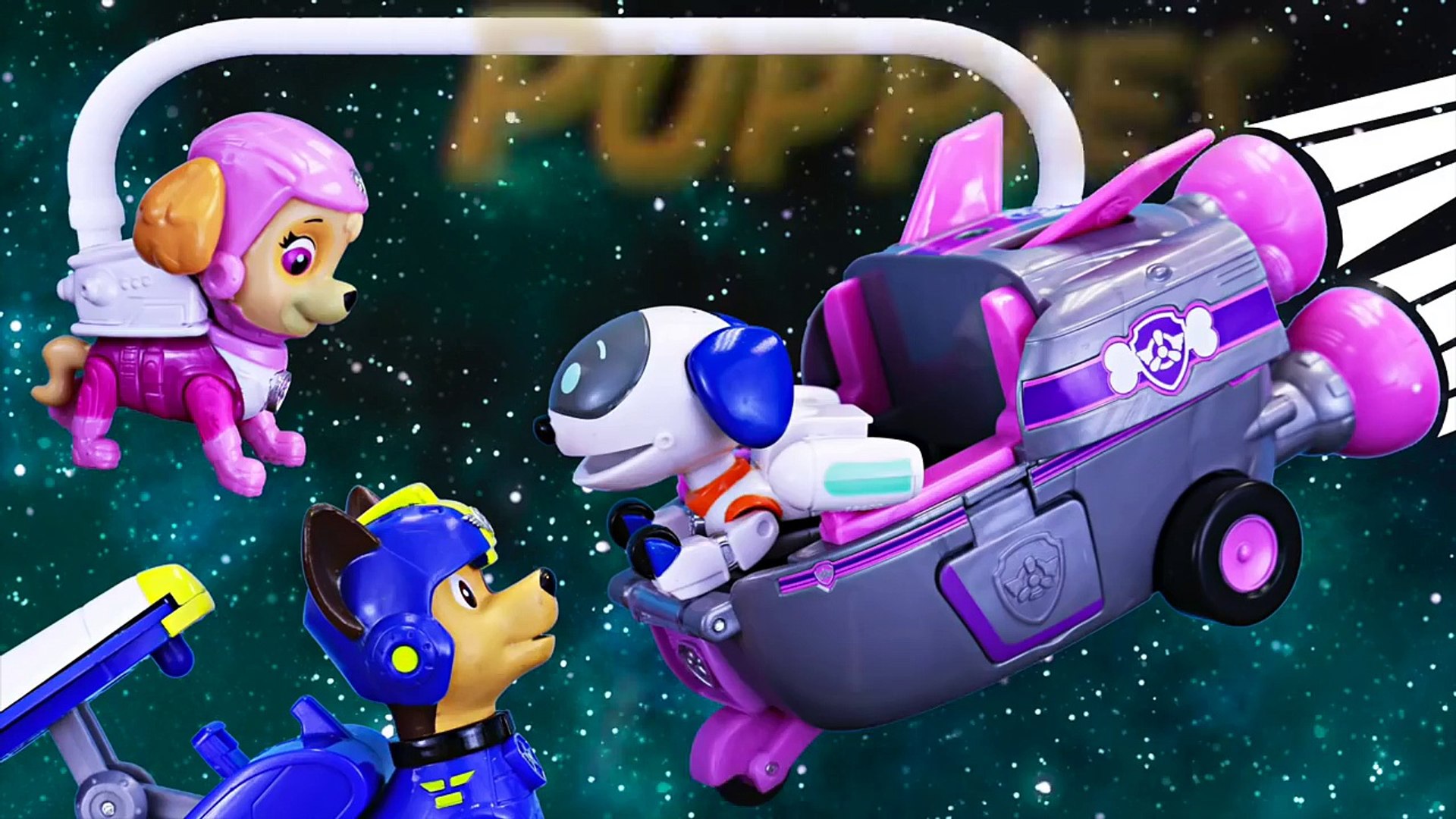 Paw Patrol Robo Dog Goes to Space and by Air Patrol Air Skye Ship Toys - video Dailymotion