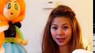 Olaf balloon tutorial - from Frozen Disney