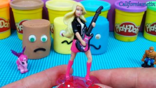 Play Doh Surprise Eggs Thing Barbie Goofy My Litlle Pony Disney Princess The Three Little Pigs