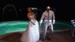 Bride and Groom surprise guests with funny wedding dance