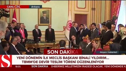 TBMM Başkanı Yıldırım: Cumhurbaşkanına kimin vekalet edeceği anayasada kayıt altına alınmıştır