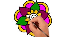 How to Draw Flowers | Coloring Pages for Kids | Colouring Book for Children