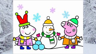 Peppa Pig Coloring Pages - Peppa Pig Christmas Coloring Book