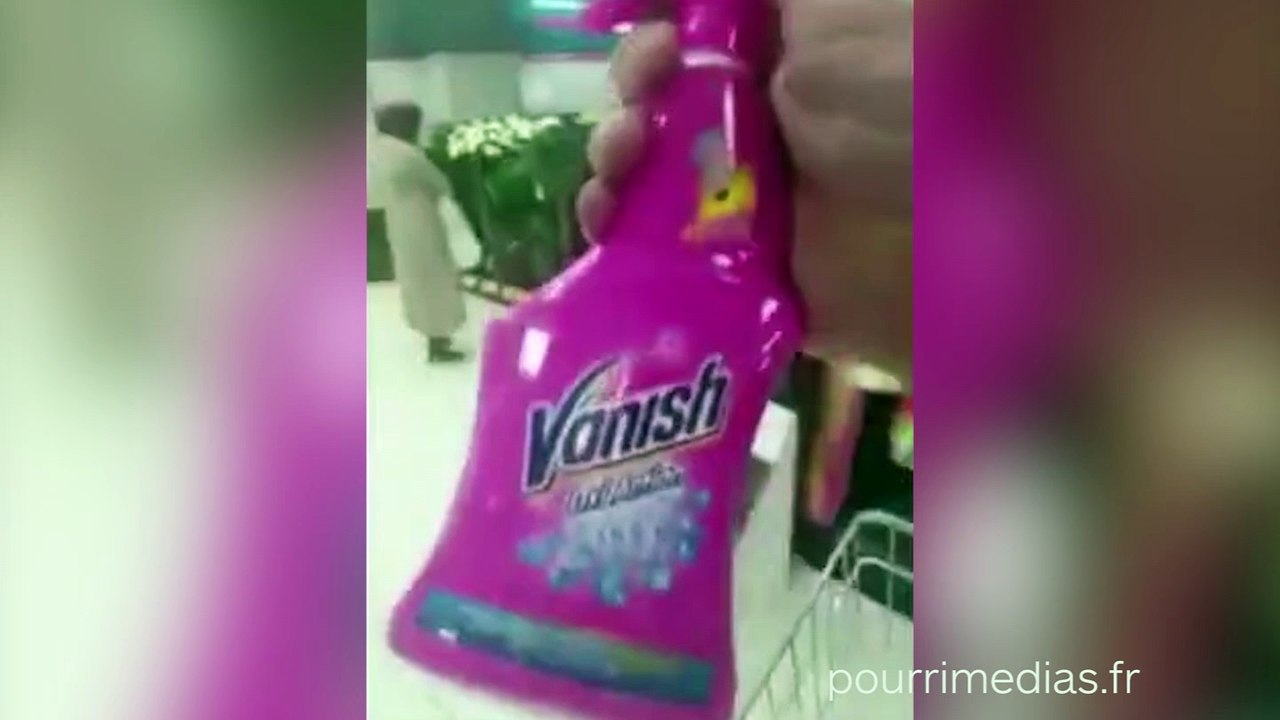 Il asperge une femme voilée de détergent Vanish