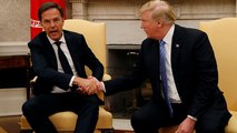 Hollanda Başbakanı Rutte canlı yayında Trump'ın sözünü kesti