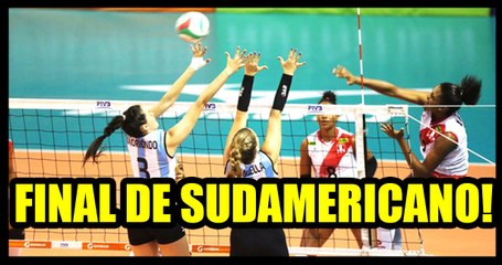Perú vs Argentina por la final del Sudamericano de voleibol Sub 18 en Valledupar (Colombia)