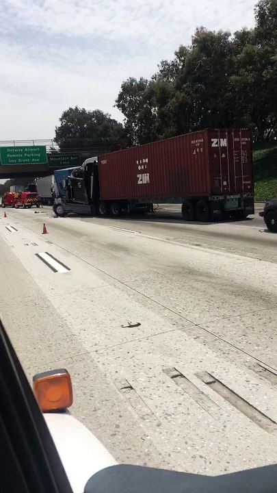 Multi Semi-Truck Pileup