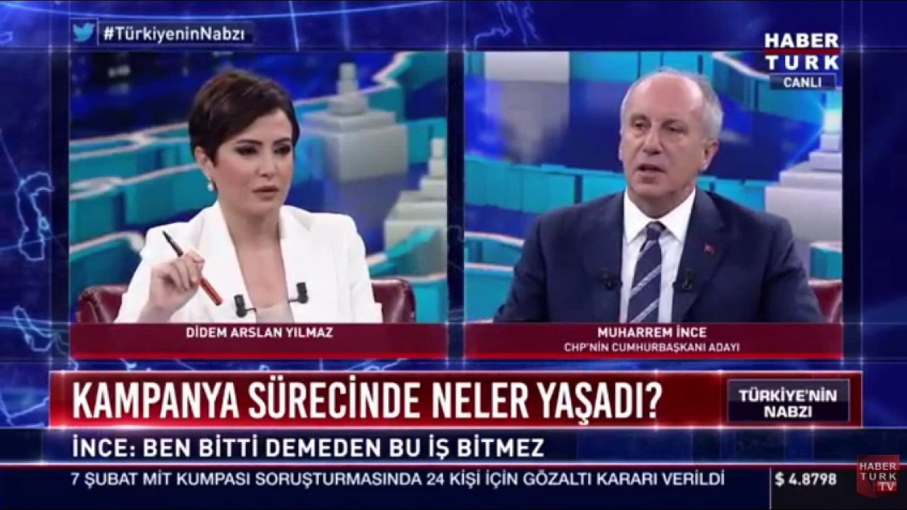 Muharrem İnce’den canlı yayında flaş açıklamalar