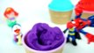 Learn Colors Play Doh Balls Disney Peppa Pig Molds Tayo Pikachu Ice Cream Baby Surprise Toys