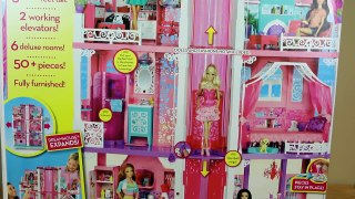 Barbie Dreamhouse Dollhouse Home Tour by our Disney Princess Dolls