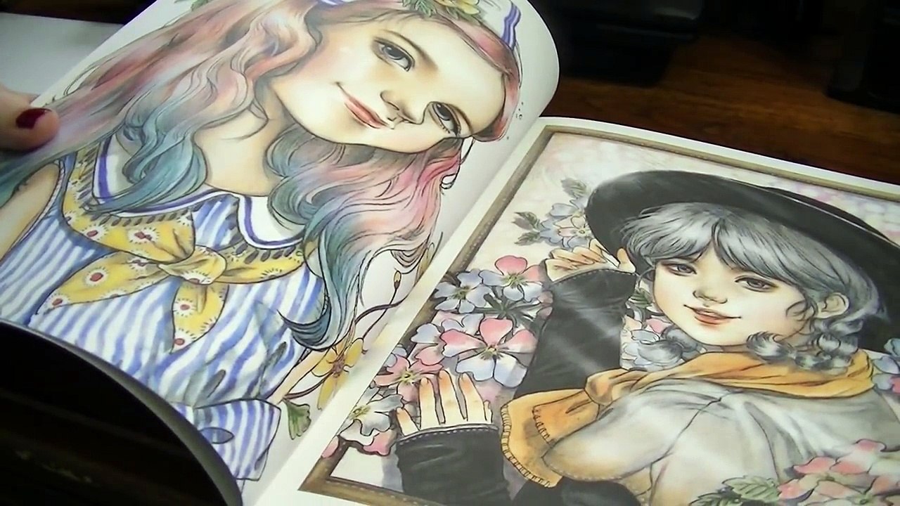 Adult Coloring! Girls With Poem - Flip Thru & Thoughts