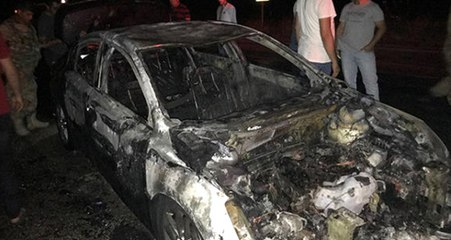 Kaymakamın Makam Aracı Cayır Cayır Yandıktan Sonra Bu Hale Geldi