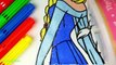 Frozen Coloring Book Coloring Elsa & Anna With Glitter | Frozen Coloring Disney Princess Book Pages