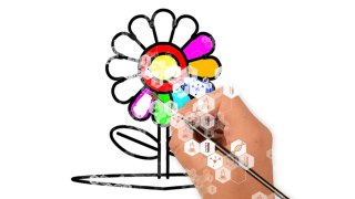 Flowers Coloring Pages | How to Draw Flower Coloring Pages for Kids | Drawing for Children