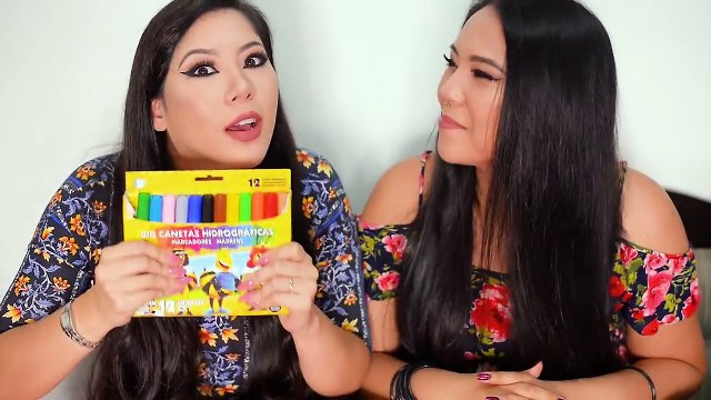 DESAFIO COLORINDO COM 3 CORES! (3 MARKER CHALLENGE) DRAGON BALL, MINIONS E FROZEN | Blog das irmãs