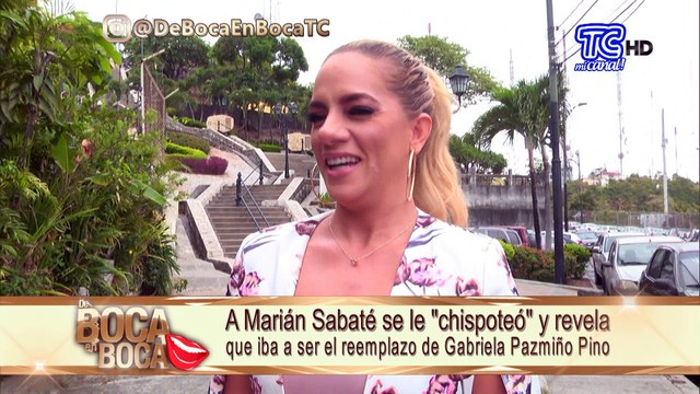 A Marián Sabaté se le “chipoteó” y revela que iba a ser el reemplazo de Gabriela Pazmiño Pino