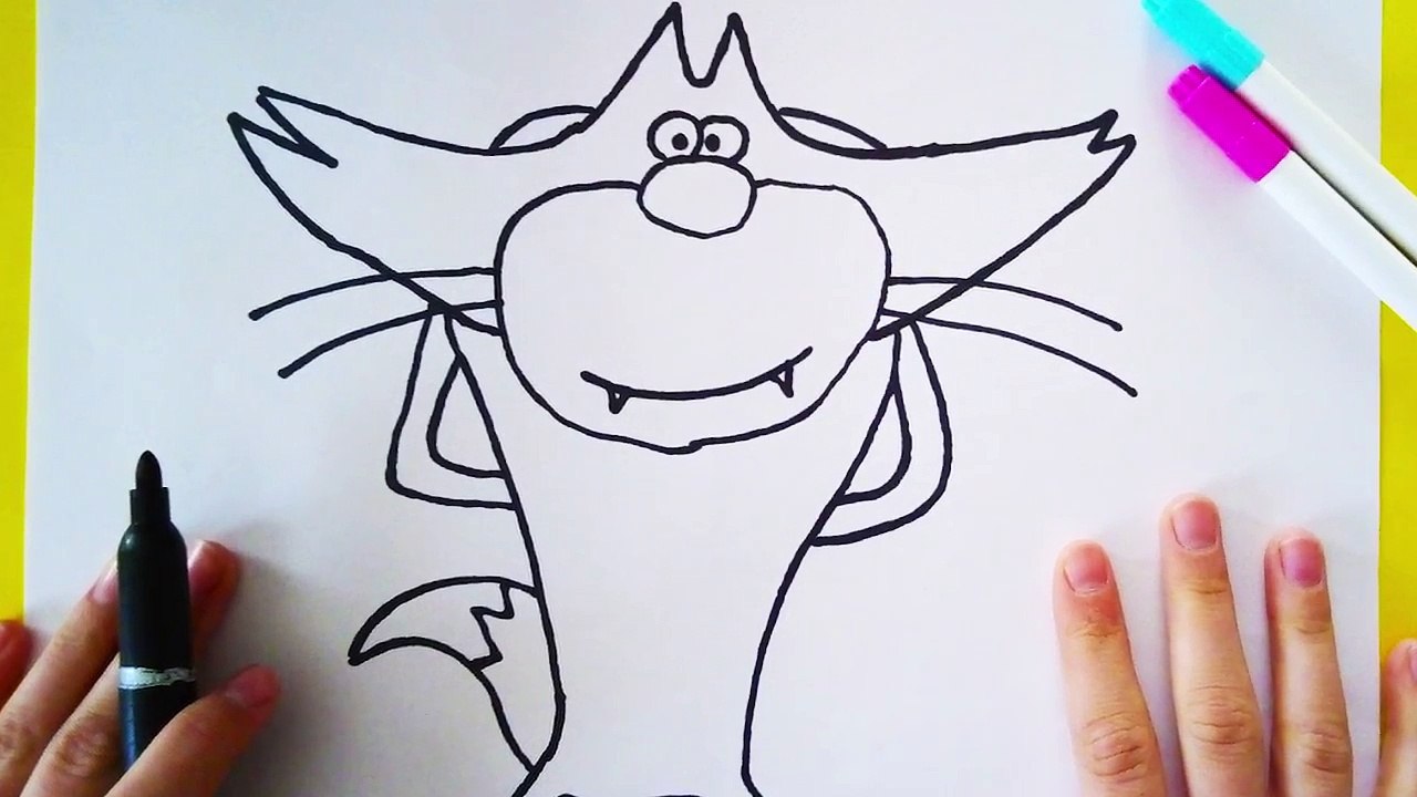 How to Color Jack from Oggy and the Cockroaches - Developing Videos