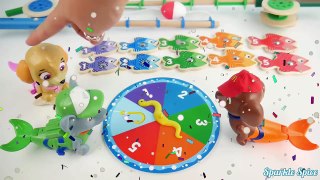 Paw patrol play number learning fish game