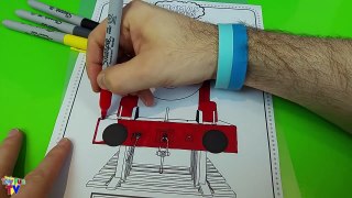 Thomas and Friends Coloring Book James The Tank Engine Colour Episode ToyfunTV