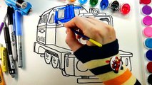DRAWING for Kids THOMAS and Friends IVAN Great Race Engine TRAIN Coloring Book for Baby