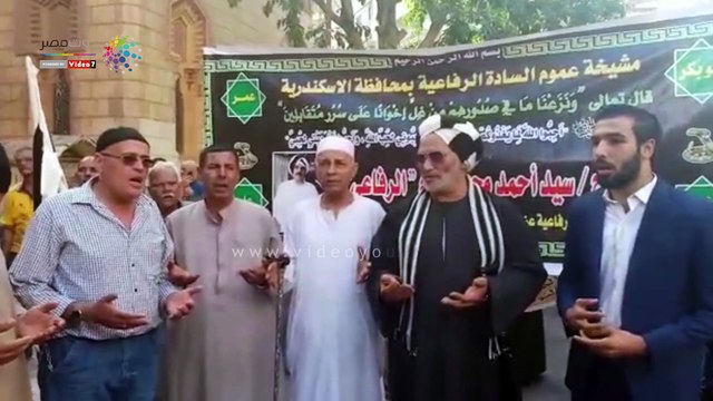 انطلاق مسيرة للاحتفال بالليلة الختامية بمولد أبو العباس المرسى بالإسكندرية