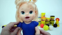 Baby Alive Minha Boneca Fazendo vestido Massinha De Modelar Play-Doh Branca de Neve!!! Tototoykids