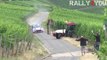 Ce pilote de rallye réussi à éviter le drame pendant les essais en Allemagne - Tracteur en plein milieu de la route