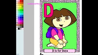 Dora The Explorer Coloring Pages - Dora The Explorer Painting Games Teaching Letters