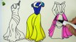 Draw Color Paint Dress Coloring Page - Princess Dress Coloring Page for Kids