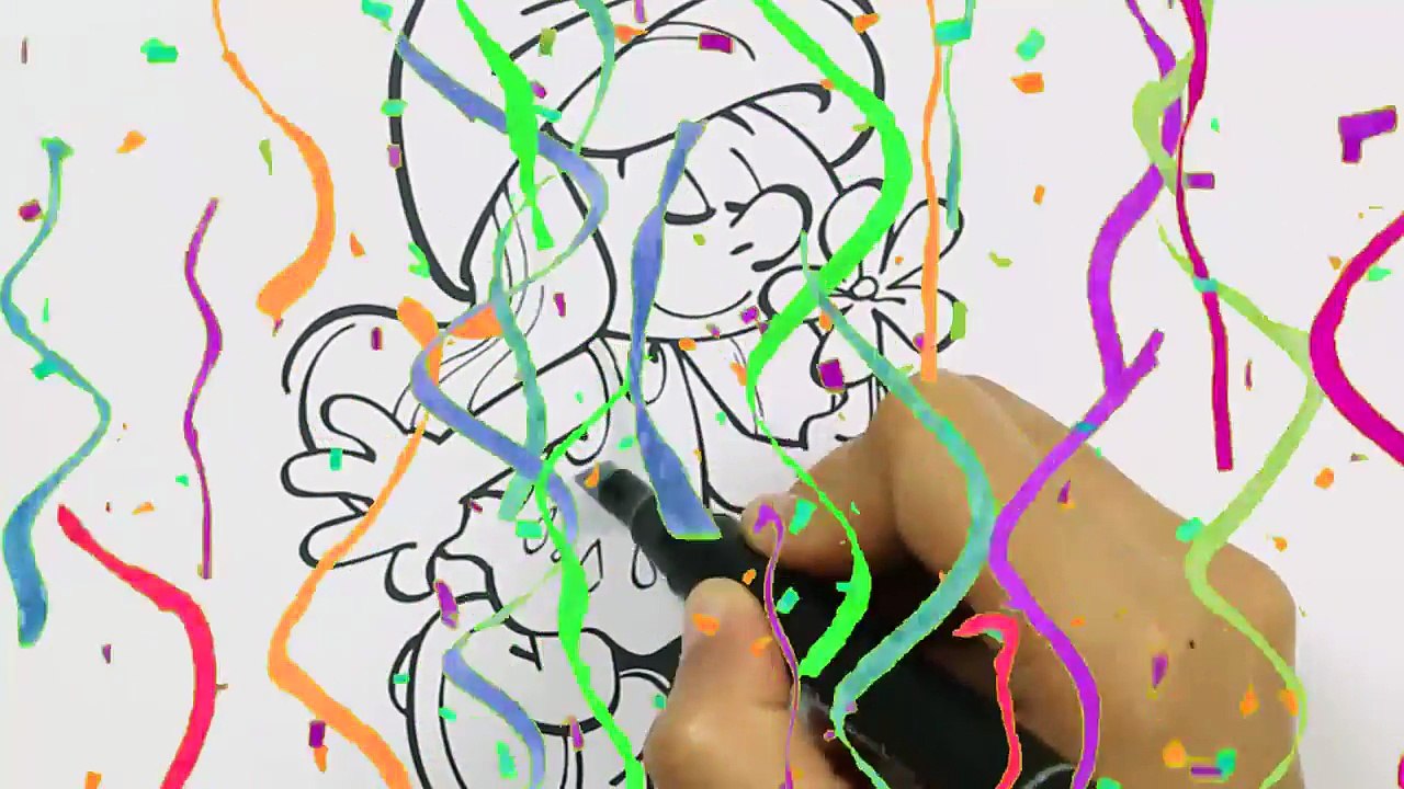 Learn Colors with Smurfs - Smurfin | Little Hands Coloring Book